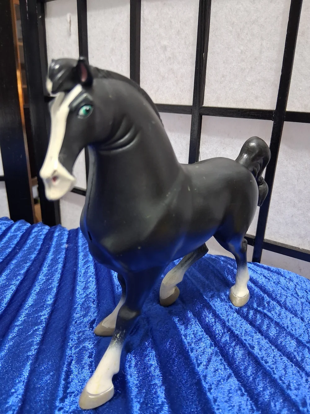 Disney Mulan, Khan The Horse Figurine with Teal Eyes